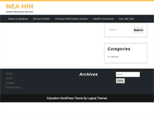 Tablet Screenshot of neahealthinfo.org